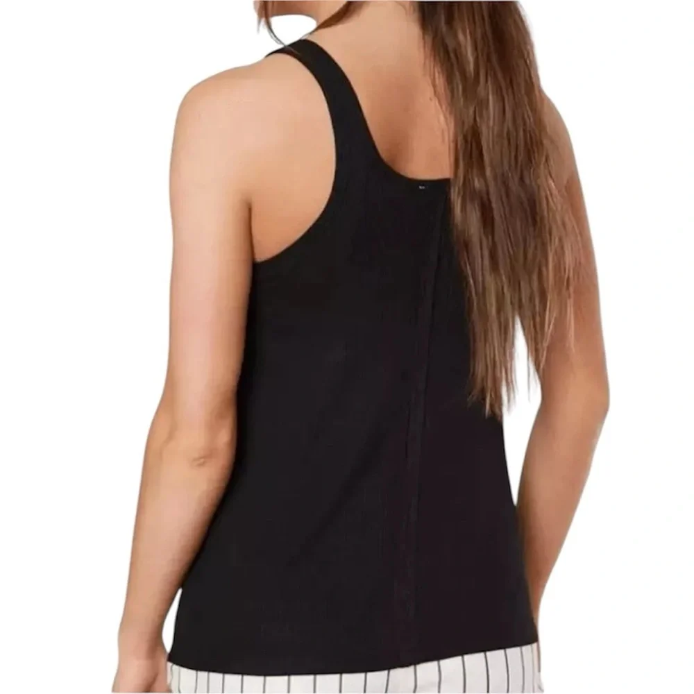 EUC White Crow Ribbed Tank Small - Picture 2 of 3